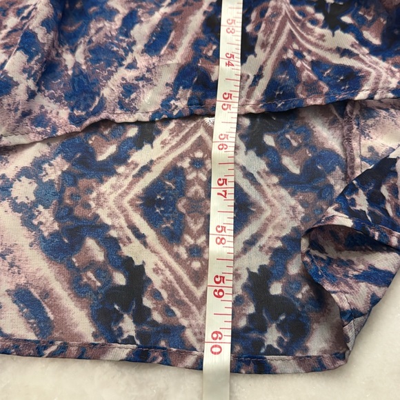 Show me your Mumu lavender and blue sleeveless maxi with asymmetrical hem small - Picture 8 of 8